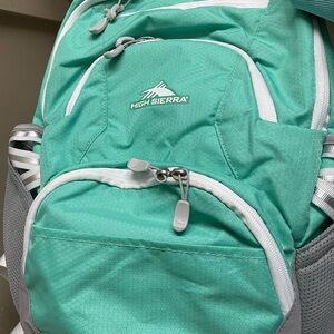 High Sierra Aqua and Gray Backpack